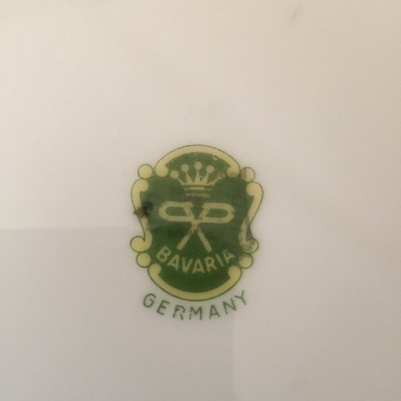 Parbus Bavaria Germany Porcelain Fruit Gold Gilt Plate - Picture 5 of 5